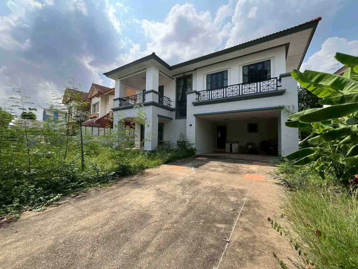 ให้เช่าบ้านรัตนาธิเบศร์ สนามบินน้ำ พระนั่งเกล้า : บ้านเดี่ยวให้เช่า หมู่บ้านลัดดารมย์ รัตนาธิเบศร์ ใกล้ MRT ไทรม้า