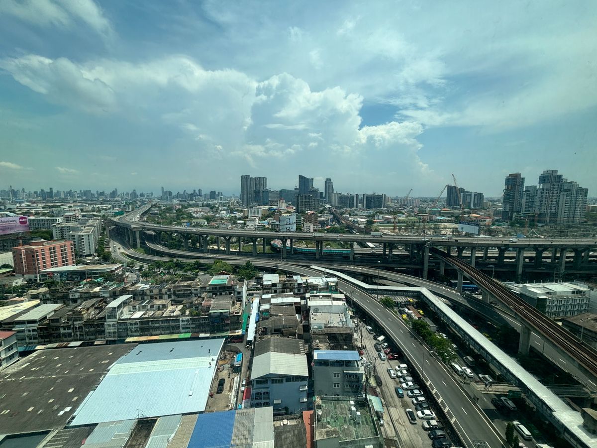 CondoBangna, Bearing, Lasalle : Duplex Rare Item @the Coast Bangkok 2, 150 sq.m. | Floor 21 | Beautiful view, no building | Rare room in the heart of Bang Na