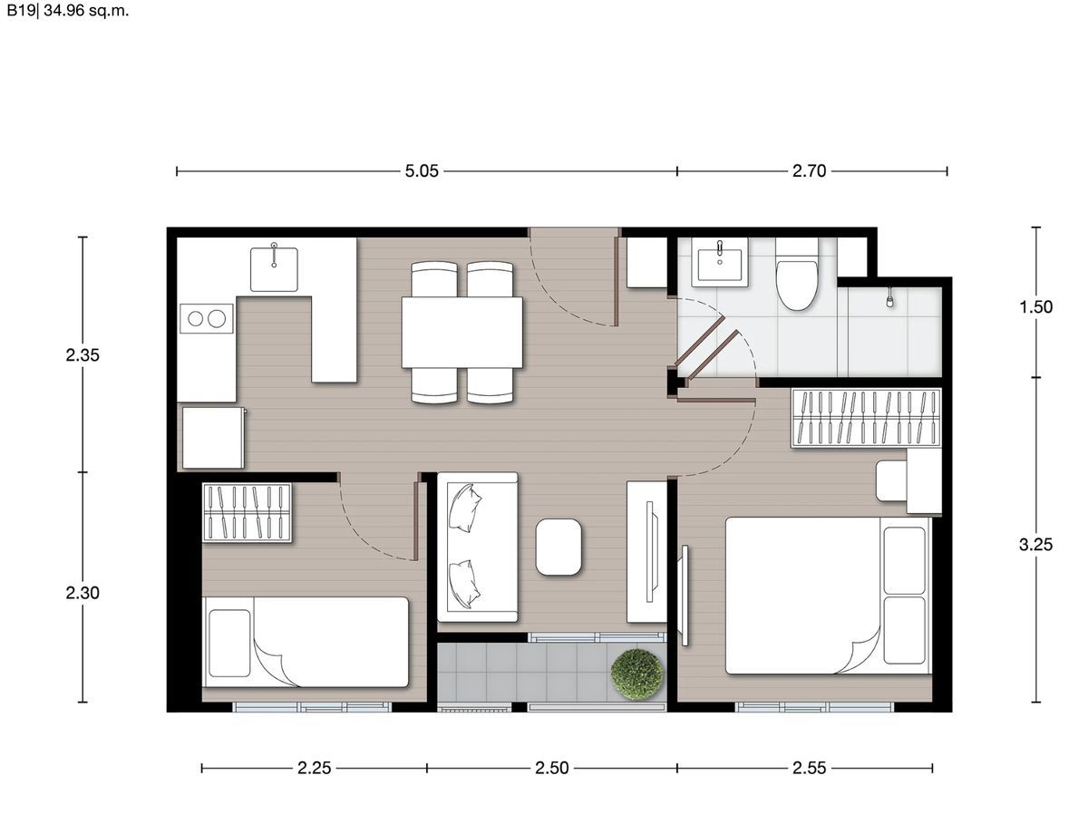 ให้เช่าคอนโดบางนา แบริ่ง ลาซาล : ให้เช่า 📍 Nue Mega Plus Bangna 📍 2 ห้องนอน เฟอร์นิเจอร์ และ เครื่องใช้ไฟฟ้าครบ 