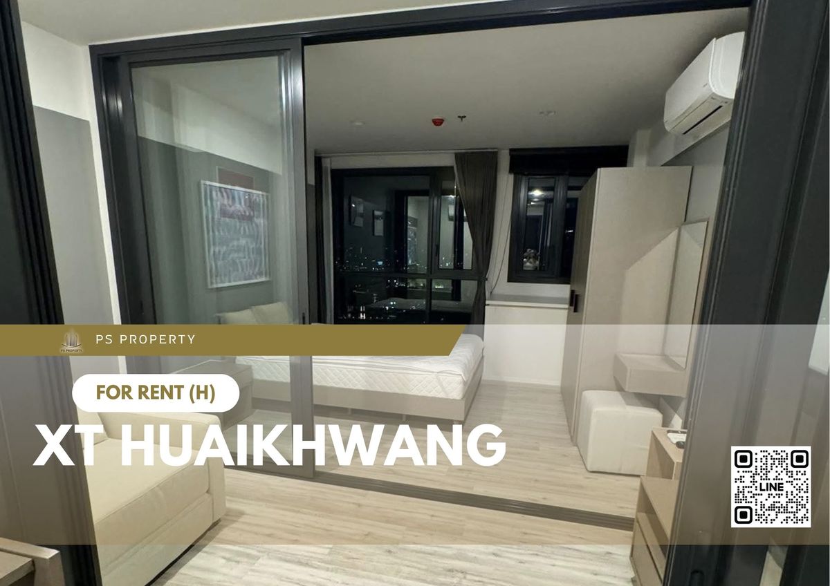 For RentCondoRatchadapisek, Huaikwang, Suttisan : For rent 📍 XT HUAIKHWANG 📍 Fully furnished and equipped with electrical appliances, near BTS Huai Khwang