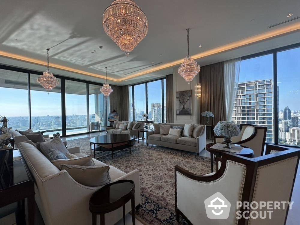 For SaleCondoWitthayu, Chidlom, Langsuan, Ploenchit : 4-BR Condo at The Residences At Sindhorn Kempinski Hotel Bangkok near BTS Ratchadamri