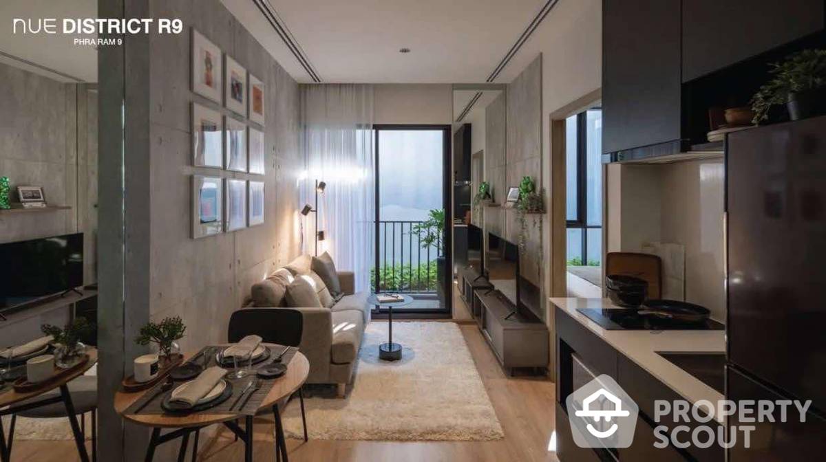 For SaleCondoRama9, Petchburi, RCA : 1-BR Condo at Nue District R9 near MRT Phra Ram 9