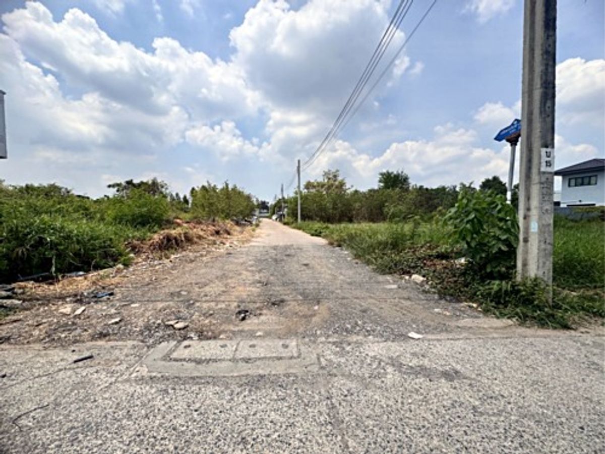 ขายที่ดินลาดกระบัง สุวรรณภูมิ : ขายที่ดิน เฉลิมพระเกียรติ ร.9 ซอย 38 (ซอยร่มเย็น) ที่ถมแล้วแปลงมุม (N.1698)