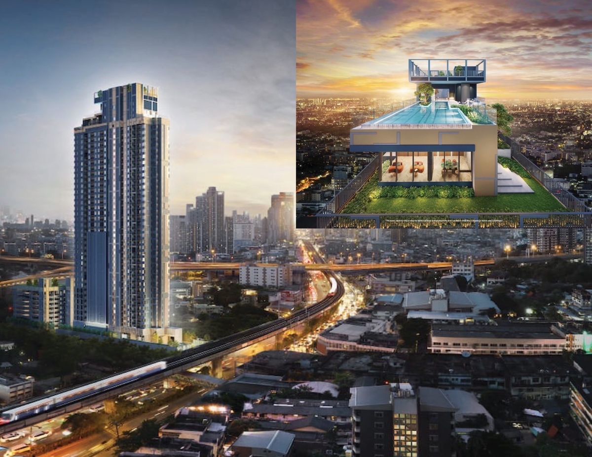 For SaleCondoOnnut, Udomsuk : 1 Bedplus 35 SQ.M. 4.53 MB, only 200 meters, BTS On Nut, ready to get in soon ❗❗ Aspire onnut station ☎️: 081-654-8129