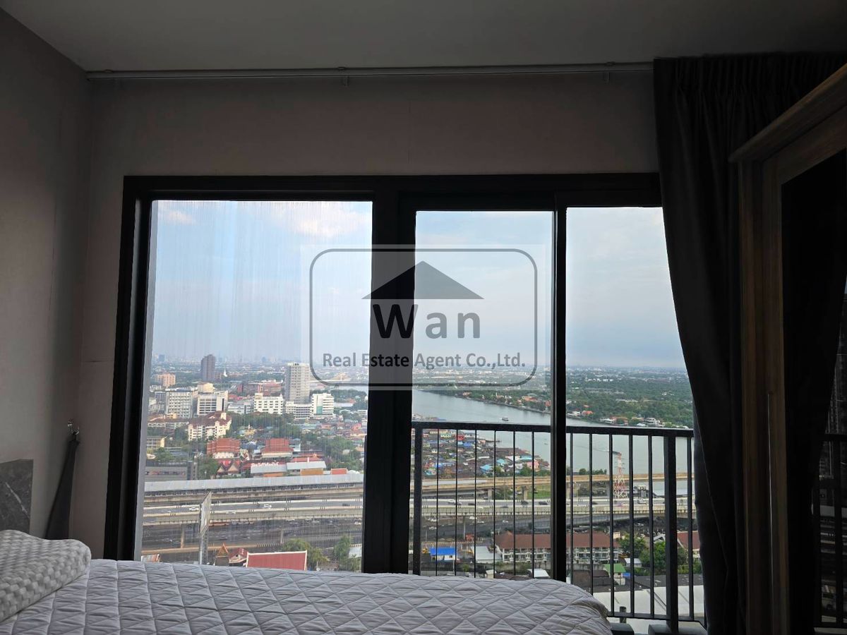 ให้เช่าคอนโดรัตนาธิเบศร์ สนามบินน้ำ พระนั่งเกล้า : ให้เช่า politan rive ชั้น 31 ขนาด 30 ตร.ม. ตกแต่งสวย วิวแม่น้ำ ครบพร้อมอยู่