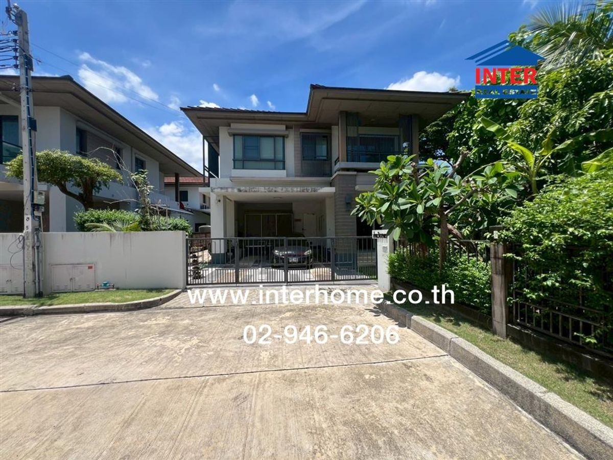 For SaleHouseRama5, Ratchapruek, Bangkruai : 2 storey detached house, 87.5 sq.w., Setthasirichapruek-Chaengwattana Village Near Rama 4 Bridge Soi Khlong Bang Wat Chaiyaphruek Road, Ratchapruek Road, Pak Kred, Nonthaburi