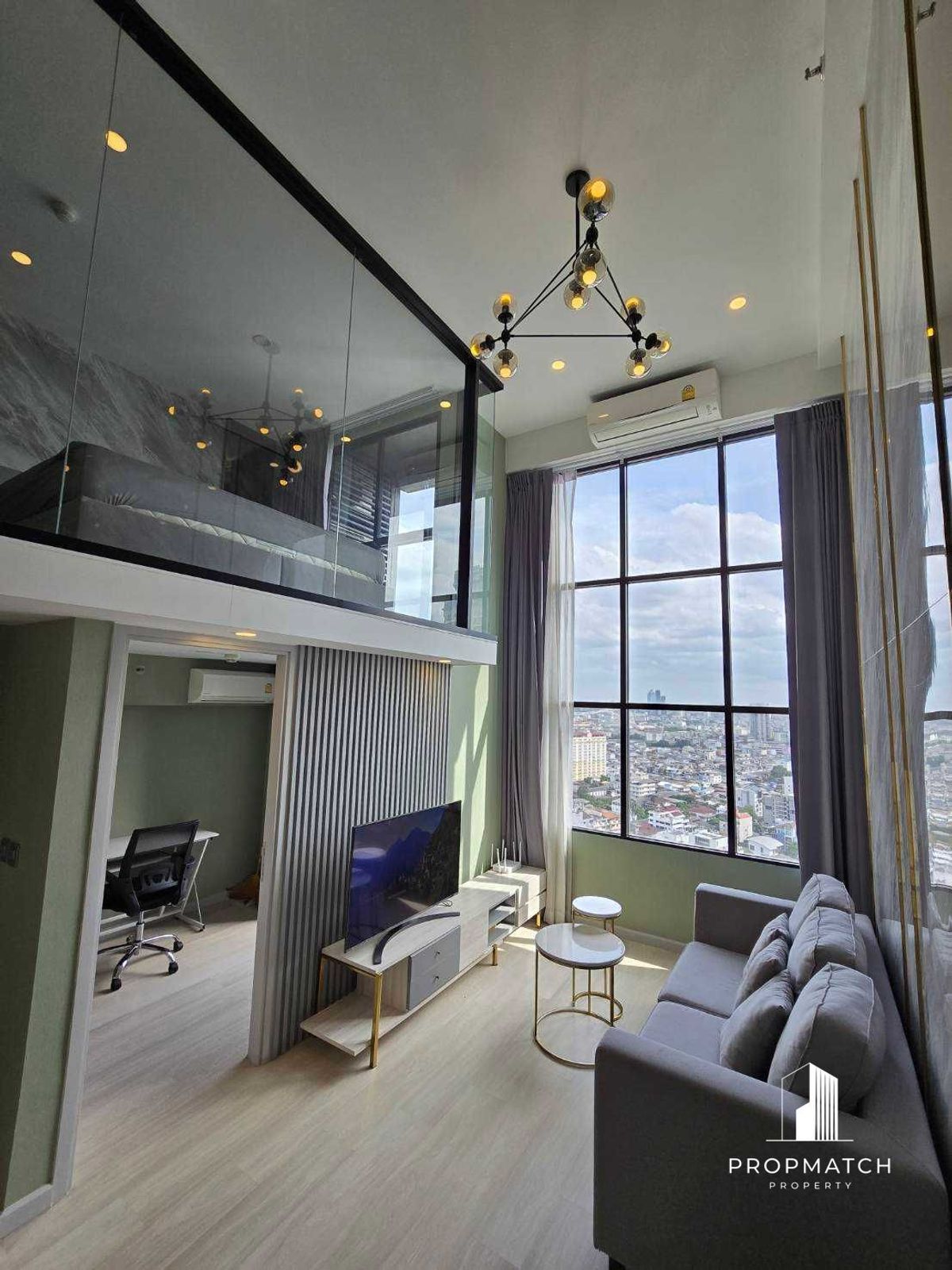 ให้เช่าคอนโดสาทร นราธิวาส : ✨ Flash Deal ✨KnightsBridge Prime Sathorn ( Duplex1Bed1Bath44SQM.)พร้อมอยู่ !! เพียง 30,000 บาทต่อเดือน Tel.0981315848 @propmatch