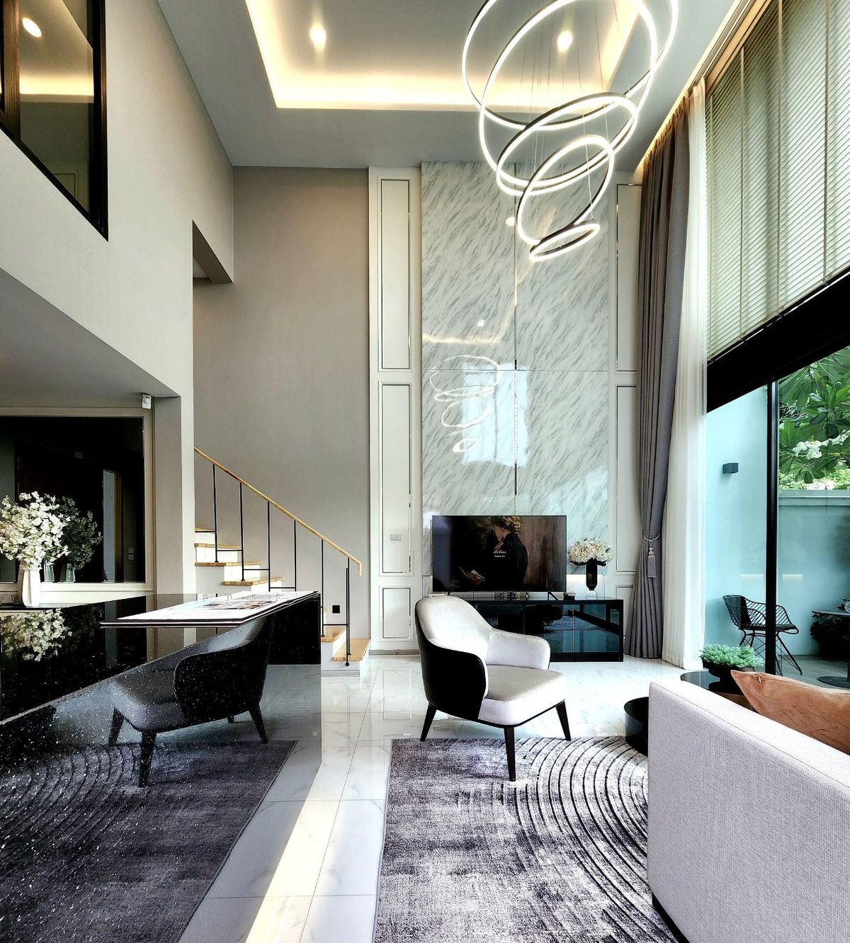 For SaleChokchai 4, Ladprao 71, Ladprao 48, : House for sale May Fair Ladprao 71, a 3.5 -story twin house, 8 meters wide, 291.90 sq.m., 3 bedrooms, 4 bathrooms, 1 multi -purpose room. Full technology in the house Can enter-out in many directions  