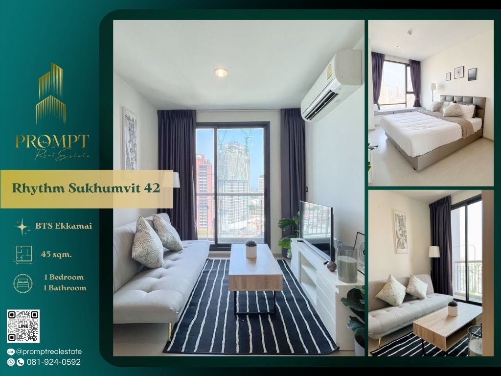 ให้เช่าคอนโดสุขุมวิท อโศก ทองหล่อ : QR04049 - Rhythm Sukhumvit 42 :  ริทึ่ม สุขุมวิท 42 - BTS Ekkamai / EkkamaiGateway