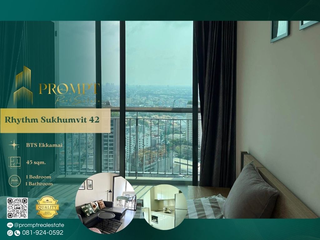 ให้เช่าคอนโดสุขุมวิท อโศก ทองหล่อ : QR04050 - Rhythm Sukhumvit 42 :  ริทึ่ม สุขุมวิท 42 - BTS Ekkamai / EkkamaiGateway