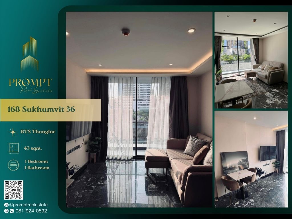 ให้เช่าคอนโดสุขุมวิท อโศก ทองหล่อ : ST12766 - 168 Sukhumvit 36 :  168 สุขุมวิท 36 - BTS Thonglor