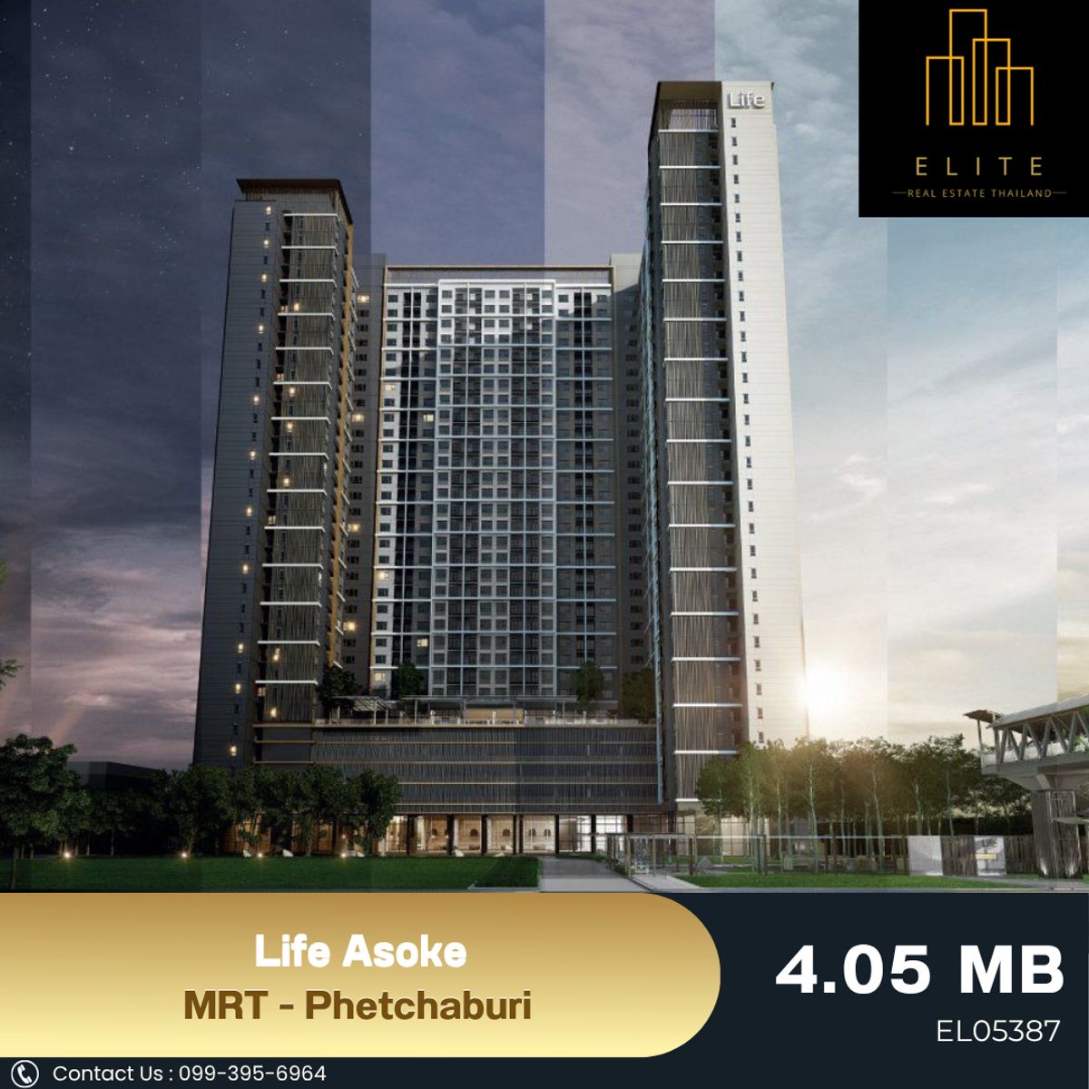 ขายคอนโดพระราม 9 เพชรบุรีตัดใหม่ RCA : ✨ คอนโด Life Asoke ห้องพร้อมอยู่ ติดศูนย์กลางธุรกิจ New CBD ✔