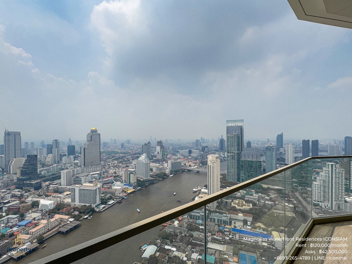คอนโดวงเวียนใหญ่ เจริญนคร : *FOR SALE* Rare 2 bedroom Magnolias Waterfront Residences ICONSIAM CALL 0932654789