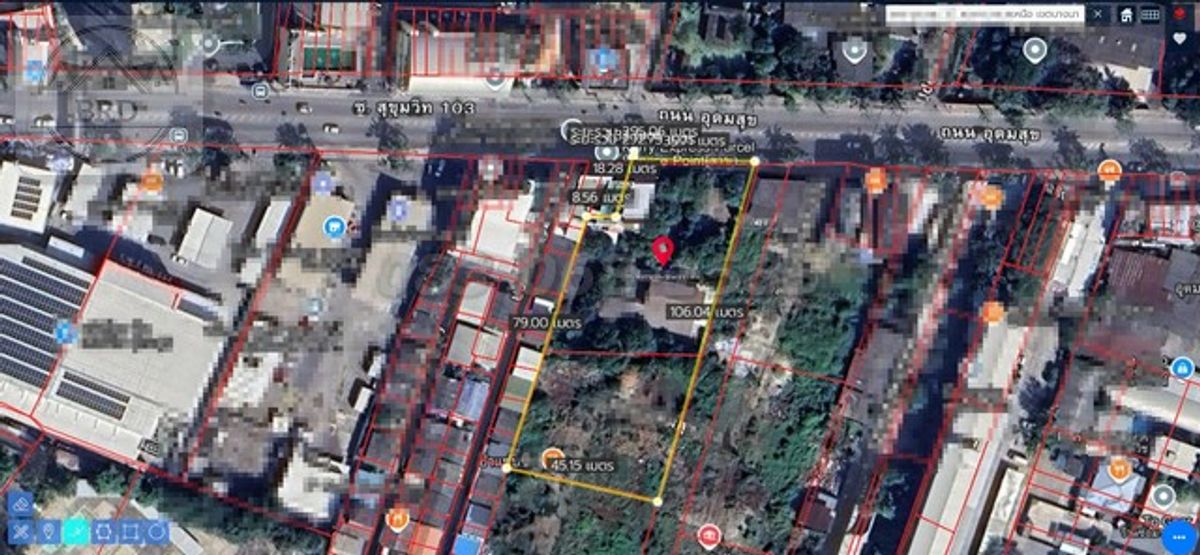 For SaleLandOnnut, Udomsuk : Selling cheap land, Thong Sukhumvit 103, Udomsuk (area 673.4 square wah, selling Val 2.8 hundred thousand baht) Bangchak Phra Khanong, Bangkok