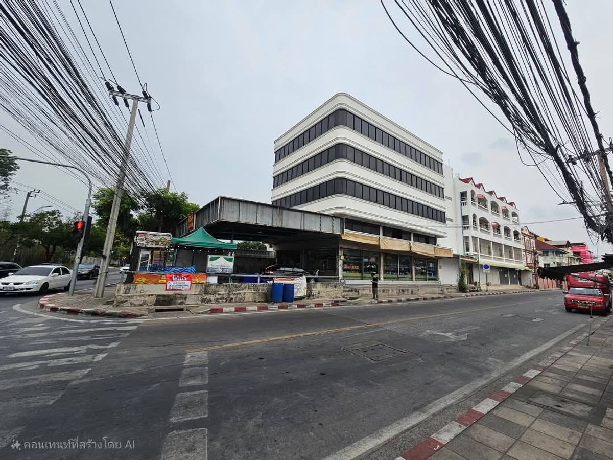 For RentOfficeLadkrabang, Suwannaphum Airport : 🏬 5 storey Building for Rent, close to main road, usable area 1,080 sqm. near Suan Luang Rama IX, Paradise Park
