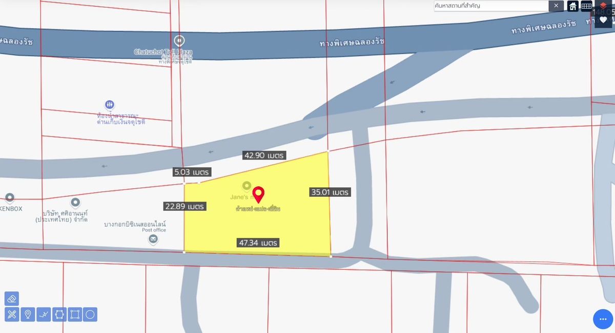 ขายที่ดินนวมินทร์ รามอินทรา : ขาย ที่ดินเปล่า 332 ตร.วา ติดทางด่วน จตุโชติ เพียงตารางวาละ 55,000 บาท หรือทั้งแปลง 18 ล้านเท่านั้น!!!