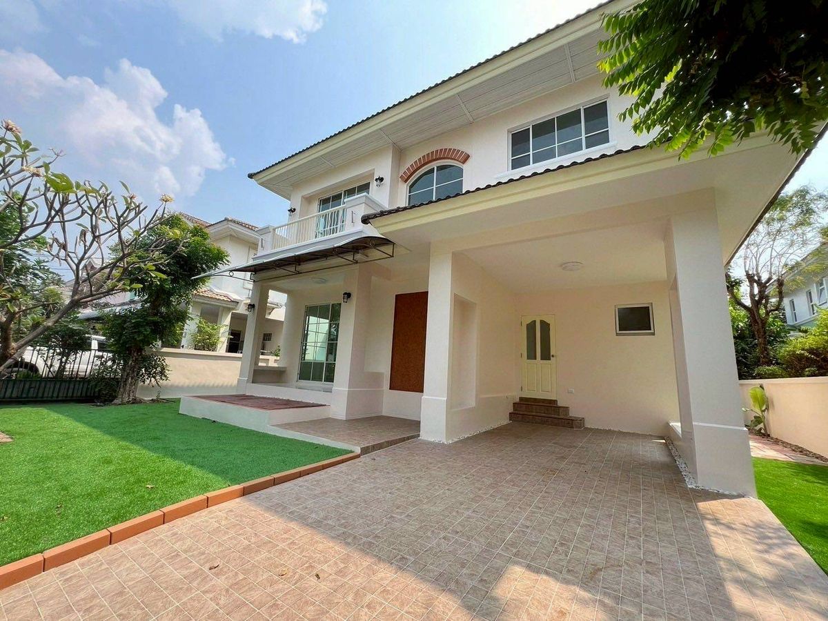 For SaleHouseSamut Prakan,Samrong : 2 storey detached house for sale, Thepharak, Chaiyapruek Village, Bang Pla 2 Soi Thanasit Renovate [JKTW02]