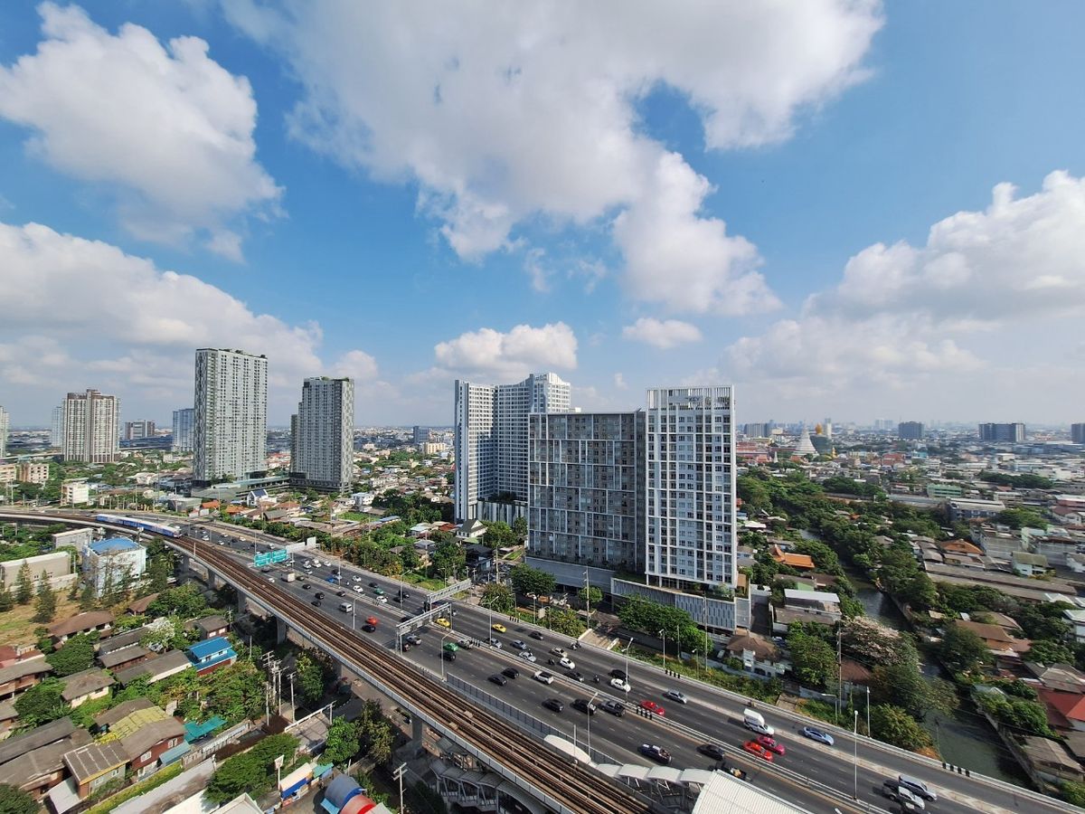 For SaleCondoThaphra, Talat Phlu, Wutthakat : Selling condo next to The Tempo Grand Sathorn-Wutthakat, next to BTS Wutthakat, Condo, MRT, Wutthakat Station, 23rd floor, beautiful view, complete with