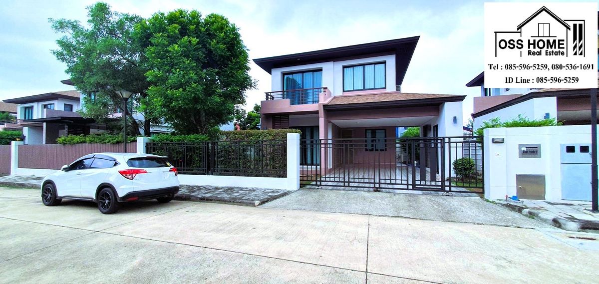 ให้เช่าบ้านมีนบุรี-ร่มเกล้า : KH0307 ให้เช่าบ้านเดี่ยวน่าอยู่ โครงการ อควา ดิวินา รามคำแหง 94 ( Aqua Divina ) บ้านหรู ทันสมัย ติดถนนรามคำแหง และวงแหวนตะวันออก ใกล้ศูนย์การค้าเพียวเพลส เหมาะอาศัยเป็นครอบครัว 4 นอน 3 น้ำ