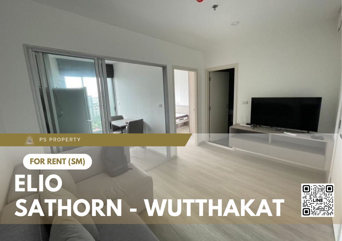 For RentCondoThaphra, Talat Phlu, Wutthakat : For rent 📍 Elio Sathorn - Wutthakat 📍 Fully furnished and electric appliances, near BTS Wutthakat
