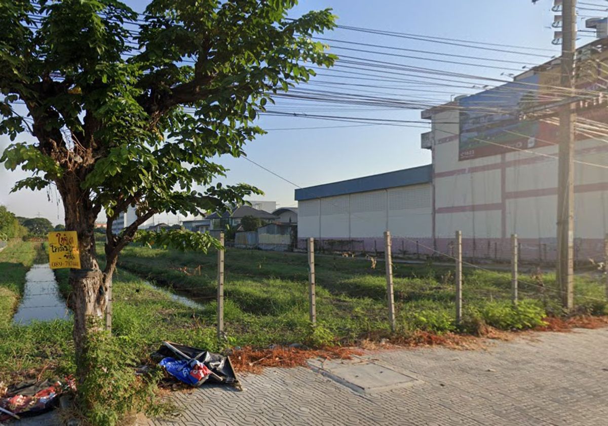 ขายที่ดินสมุทรปราการ สำโรง : ขายที่ดิน 4 ไร่ ติดถนนเทพารักษ์ ติดถนนสองด้าน ทำเลศักยภาพ (ราคาดี ในทำเลหายาก!!)