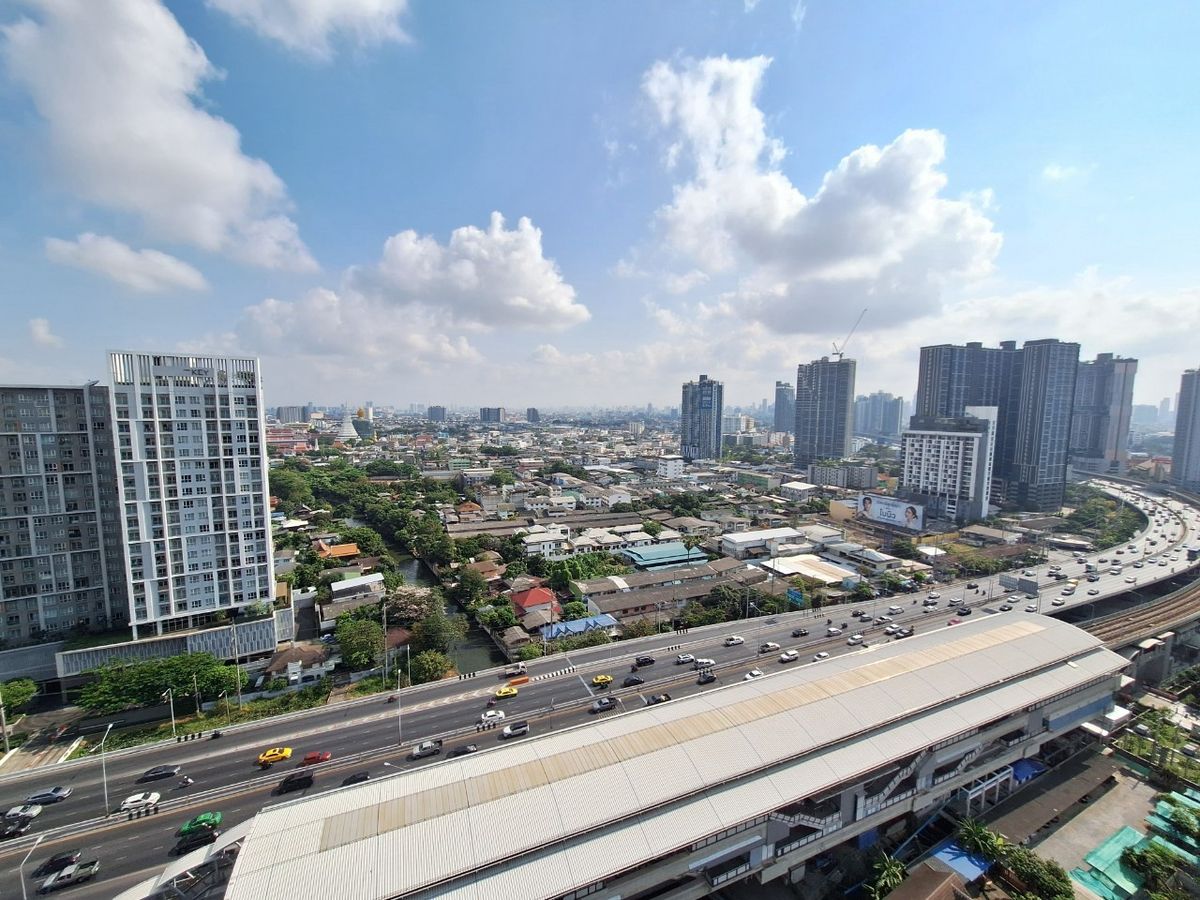For SaleCondoThaphra, Talat Phlu, Wutthakat : Selling condo next to The Tempo Grand Sathorn-Wutthakat, next to BTS Wutthakat, Condo, MRT, Wutthakat Station, 23rd floor, beautiful view, complete with