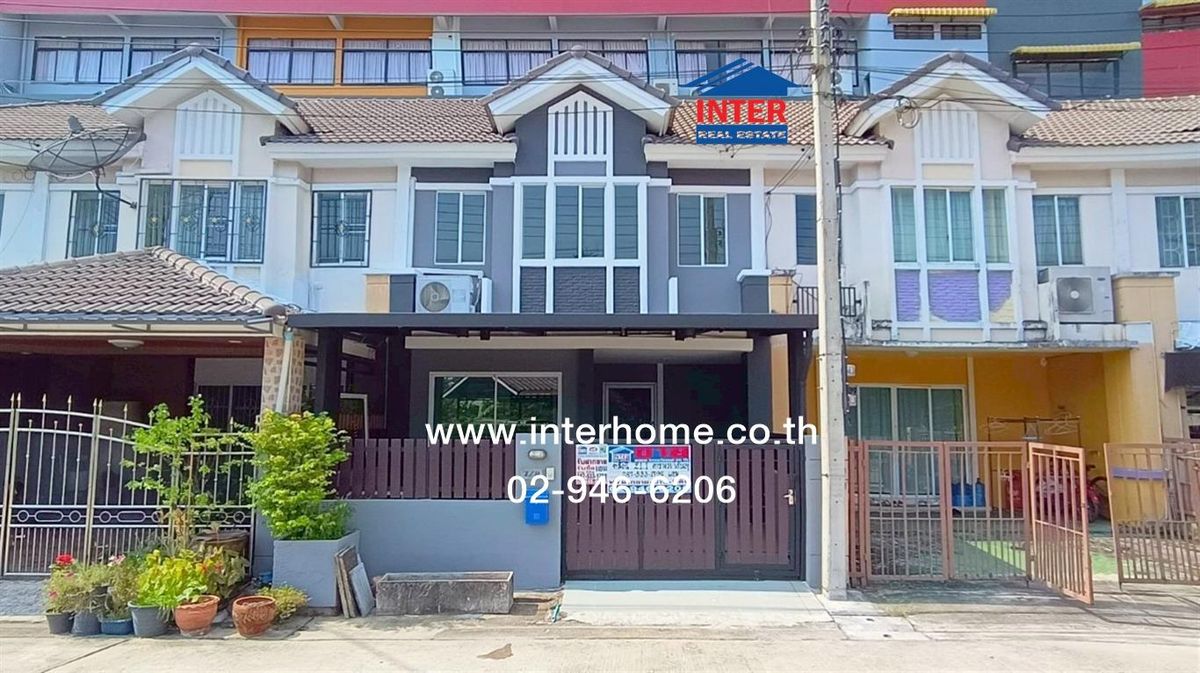 For SaleTownhomeNawamin, Ramindra : 2 -story townhouse 21.1 sq.w. Pruksa Ville 37 Village Watcharapol-Permsin Soi Permsin 34 Sukhapan 5 Road, Permsin Road, Sai Mai, Bangkok