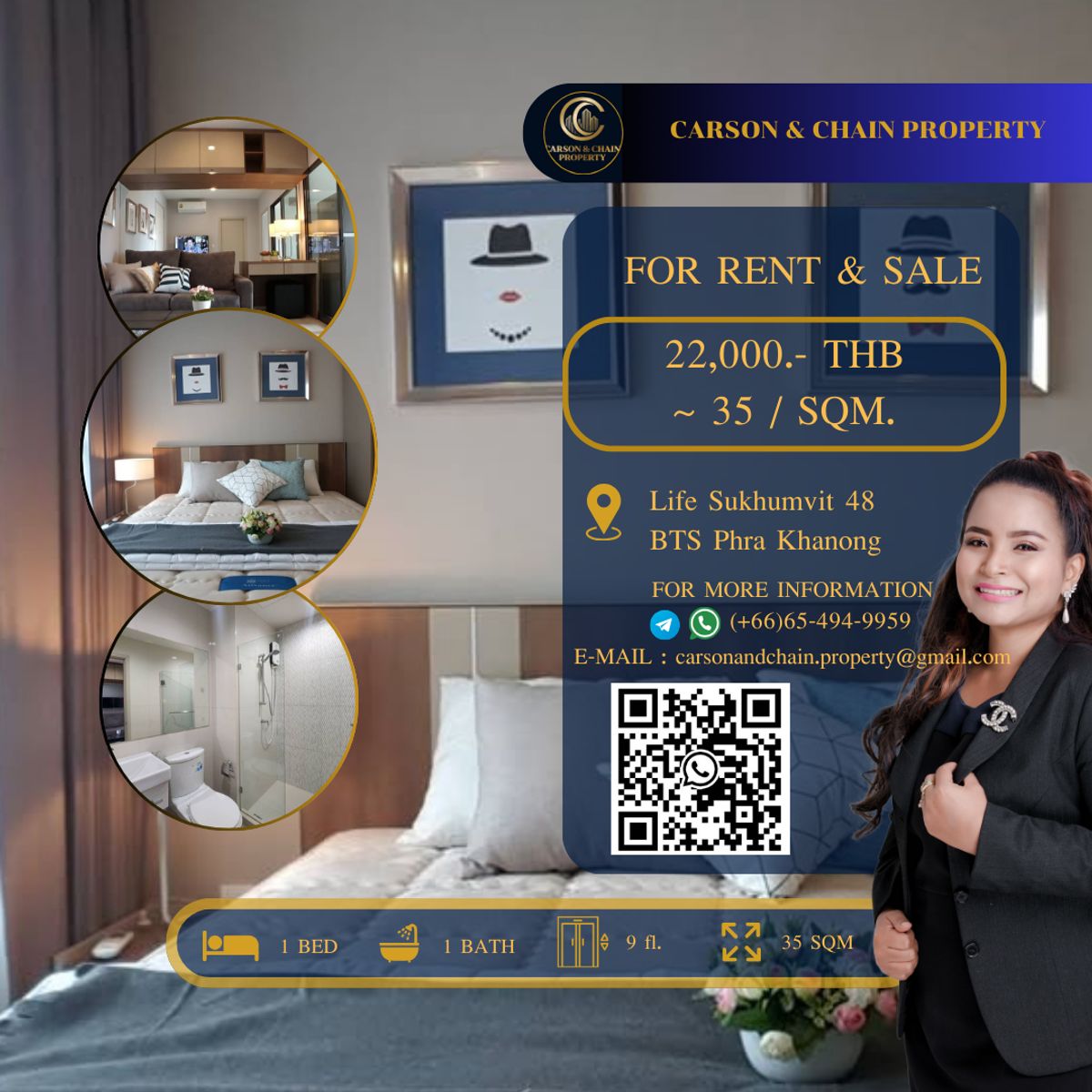 ให้เช่าคอนโดอ่อนนุช อุดมสุข : Life Sukhumvit 48
