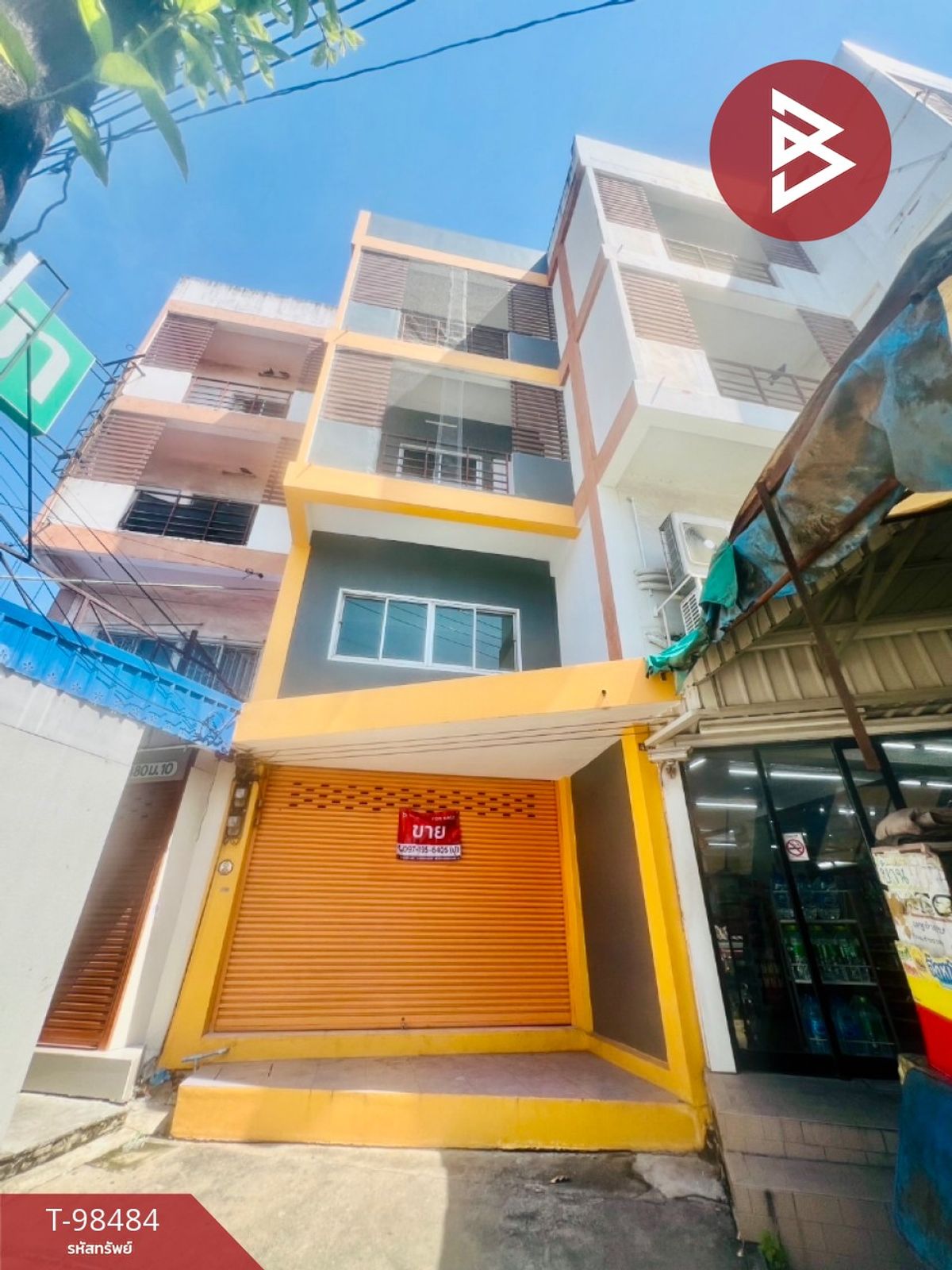 ขายอาคารพาณิชย์สมุทรปราการ สำโรง : ขายอาคารพาณิชย์ 4 ชั้น เนื้อที่ 21.6 ตารางวา พระสมุทรเจดีย์ สมุทรปราการ