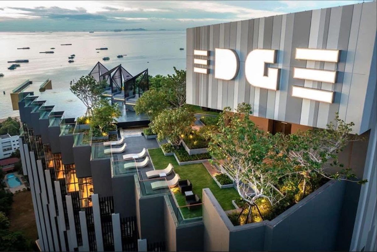 ขายคอนโดพัทยา บางแสน ชลบุรี สัตหีบ : ขายคอนโด 1 bed กระจกกันห้องเป็นสัดส่วน Edge Central Pattaya