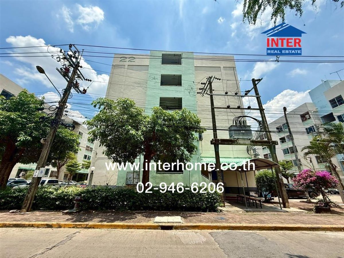 For SaleCondoNawamin, Ramindra : Condominium 30.11 sq.m. Community Condominium Building, Aor Ngoen Building 4 Building 22, Soi Sukhaphiban 5, Soi 66, Ram Inthra Road, Sukhaphiban Road 5, Sai Mai District, Bangkok