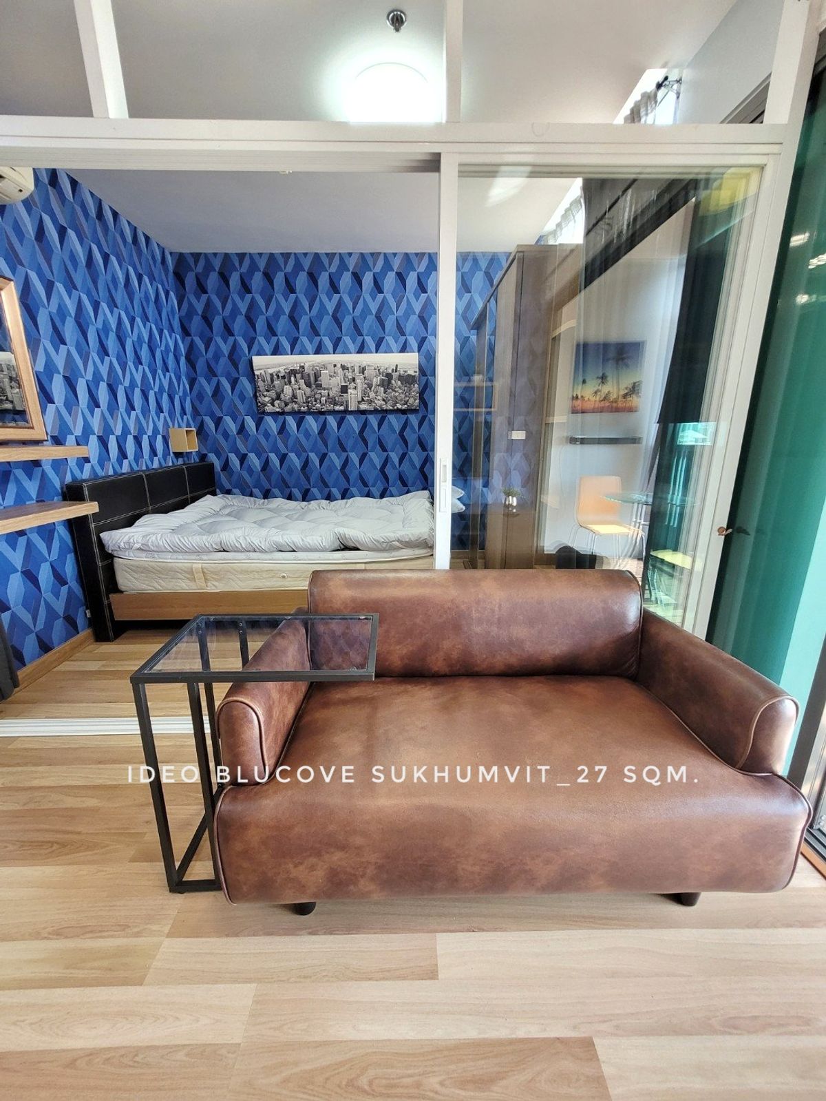 ให้เช่าคอนโดอ่อนนุช อุดมสุข : พร้อมเช่าคอนโดห้องสภาพปกติดี 1 ห้องนอน Ideo Blucove Sukhumvit ติดบีทีเอส อุดมสุข ปลอดภัย 