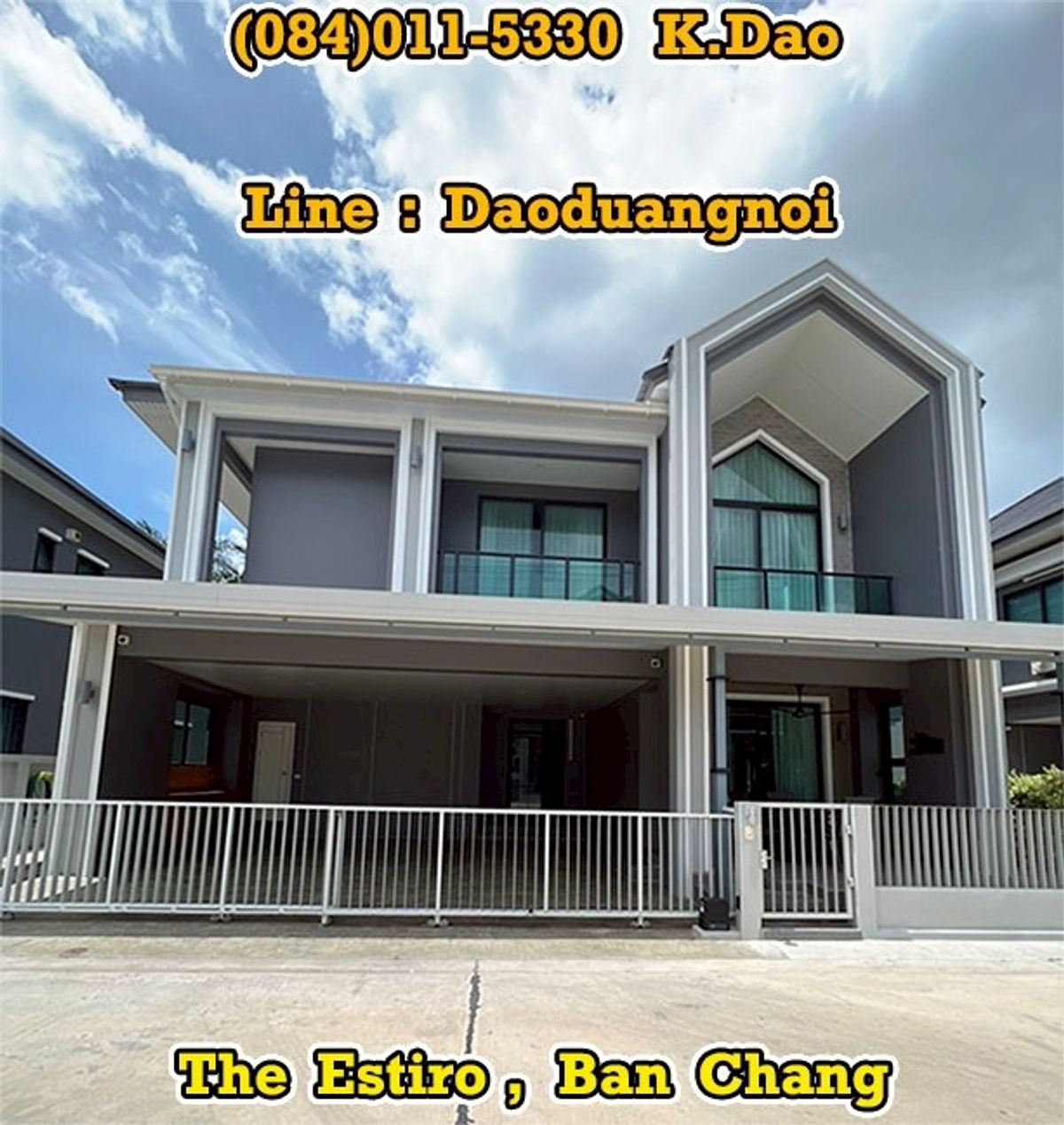 บ้านระยอง : #The Estiro, Ban Chang *** Sale / Rent *** The Biggest Type +++ House with Built-in Furniture