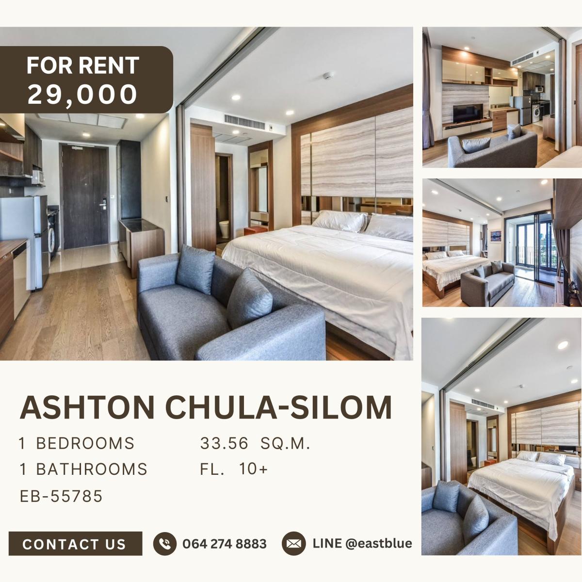 For RentCondoSiam Paragon ,Chulalongkorn,Samyan : Ashton Chula-Silom, 1 bed, 29000 per month