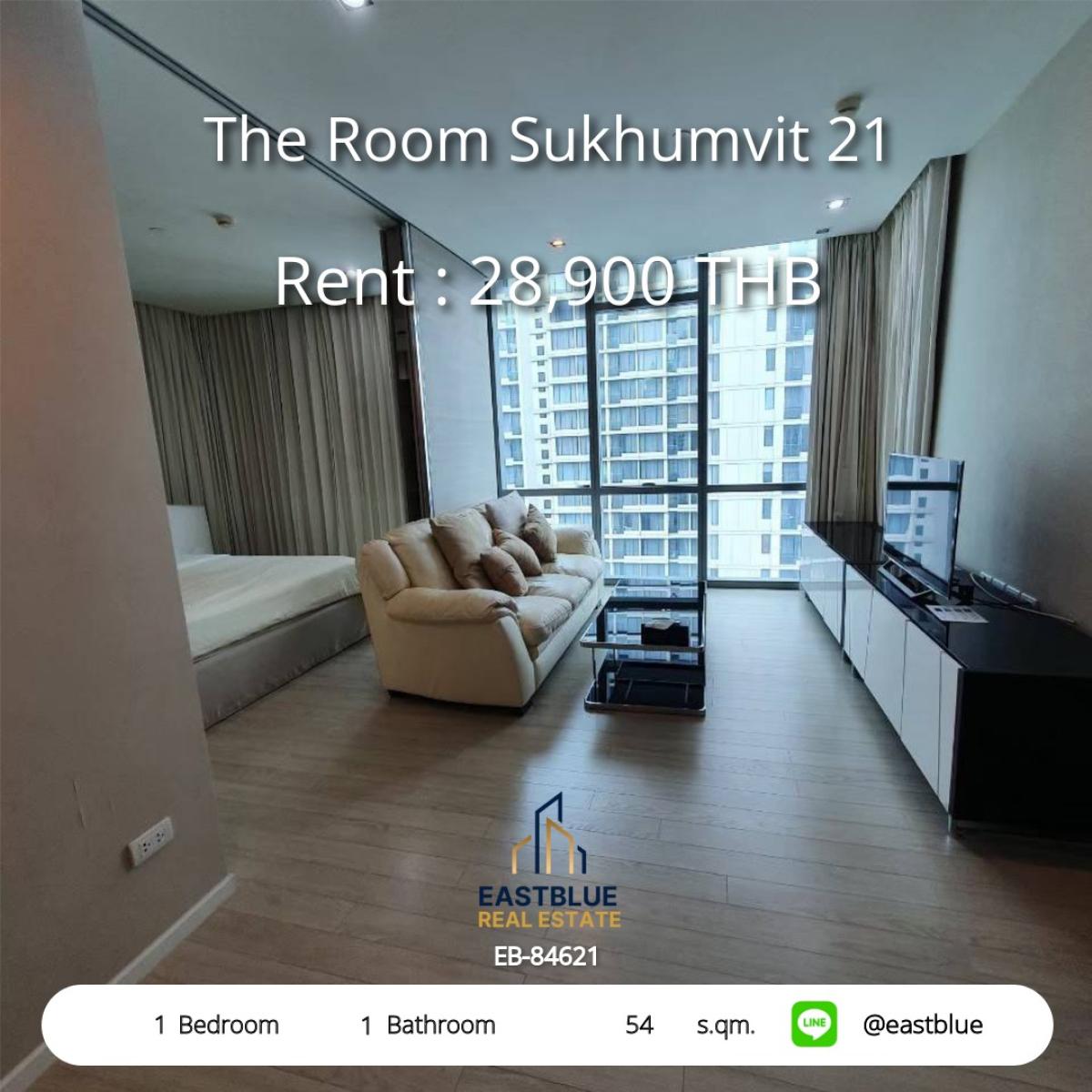 For RentCondoSukhumvit, Asoke, Thonglor : The Room Sukhumvit 21, 1 bed, 28900 per month