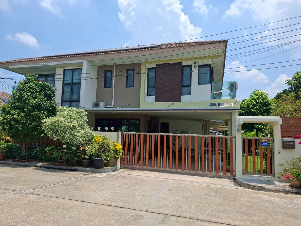 ขายบ้านนนทบุรี บางใหญ่ บางบัวทอง : บ้านเดี่ยว 2 ชั้น ชวนชมพาร์ค 2 ไทรน้อย พร้อมอยู่ ทำเลดี ไทรน้อย นนทบุรี