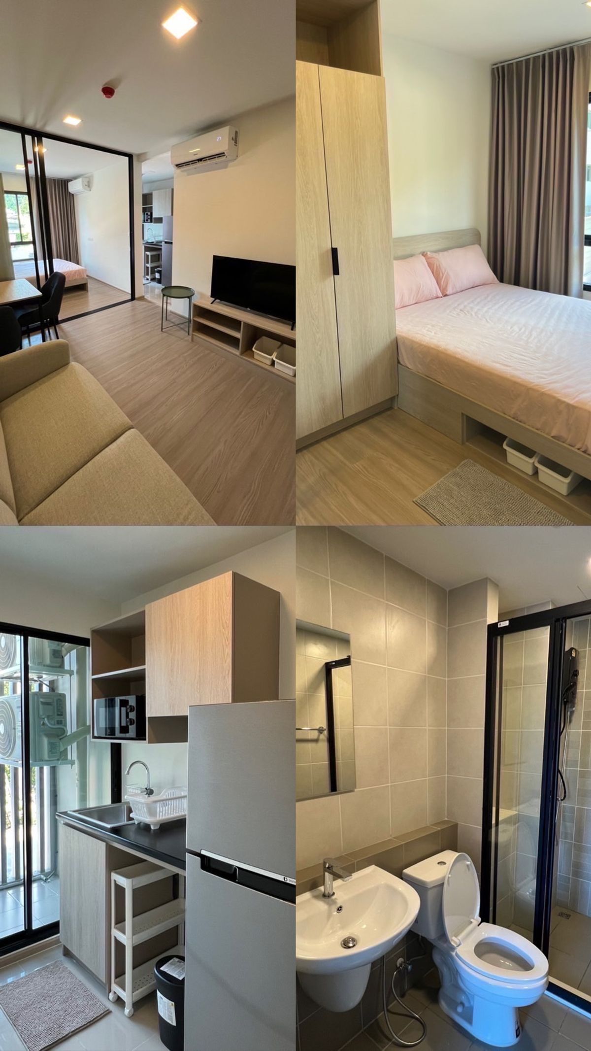ให้เช่าคอนโดศรีราชา แหลมฉบัง บ้านบึง : 🏢  For  Rent 💜 ให้เช่า คอนโดใกล้ ม.เกษตร ศรีราชา ดีคอนโด เวล 