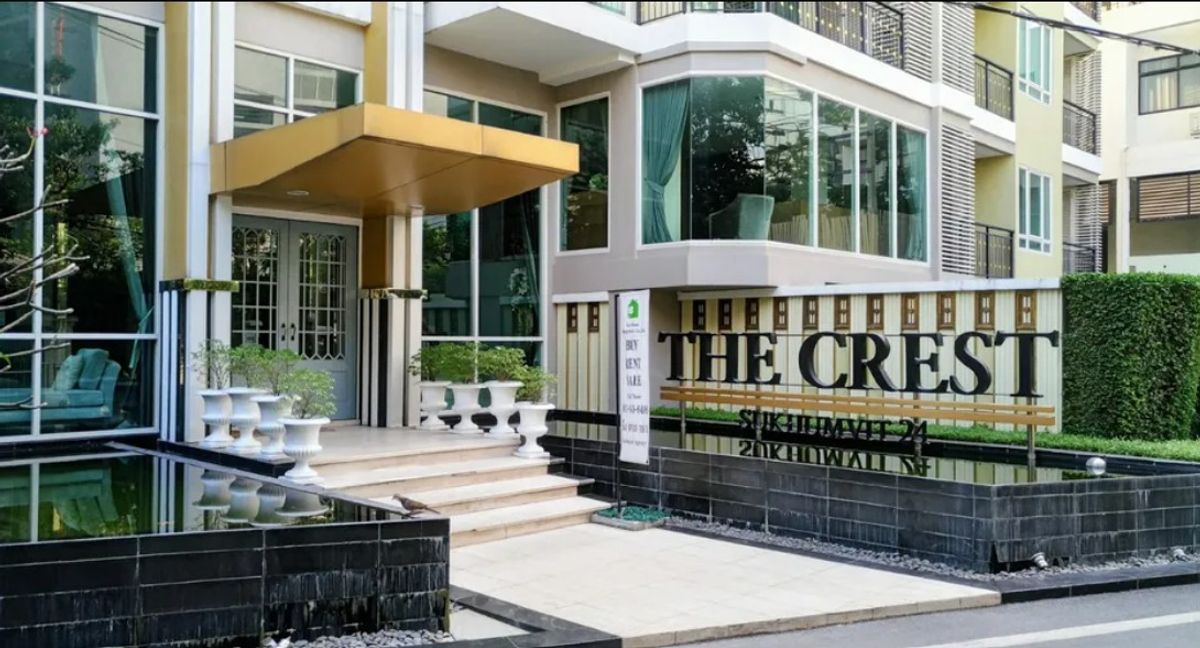 ให้เช่าคอนโดสุขุมวิท อโศก ทองหล่อ : ให้เช่า The Crest Sukhumvit 24 เพียง 30,000 บาท/เดือน
