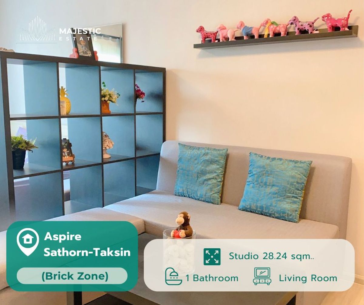For SaleCondoThaphra, Talat Phlu, Wutthakat : For Sale Aspire Sathorn-Taksin (Brickzone) – Fully Furnished, Ready to Move In