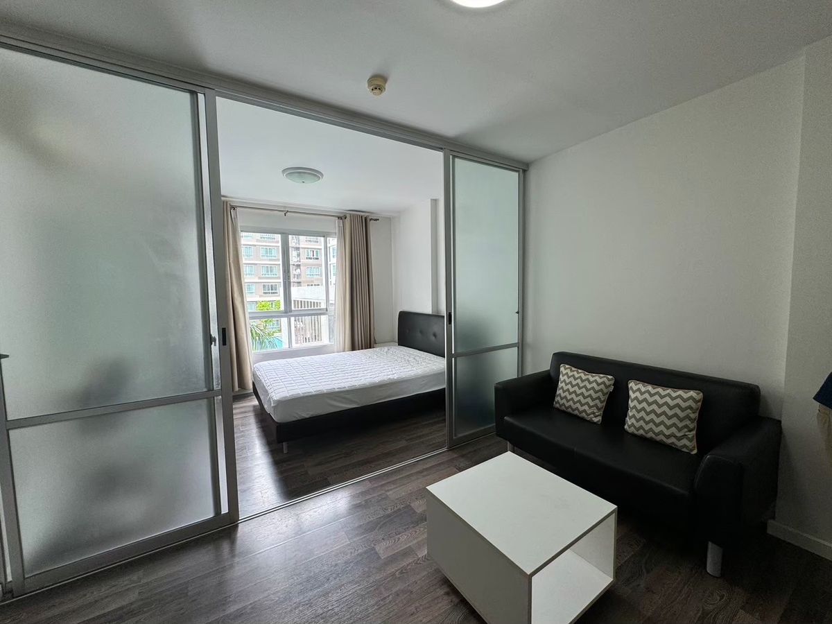 For RentCondoBangna, Bearing, Lasalle : 📢 For rent DCONDO Sukhumvit 109, 3rd floor | Saket view | 31 sq.m. 🛏 1 bedroom | 1 bathroom | Closed kitchen 💰 9,000 baht/month
