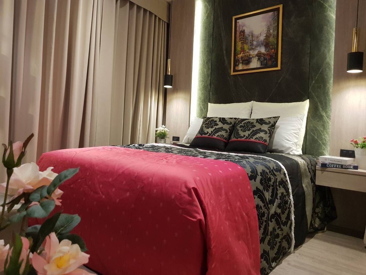 For RentCondoSukhumvit, Asoke, Thonglor : 🌈FOR RENT & GT; & GT; rhythm Ekkamai 🎉 Floor 17, 35 sq.molf, complete furniture, beautifully decorated with BTS Ekkamai #LV-MO1842