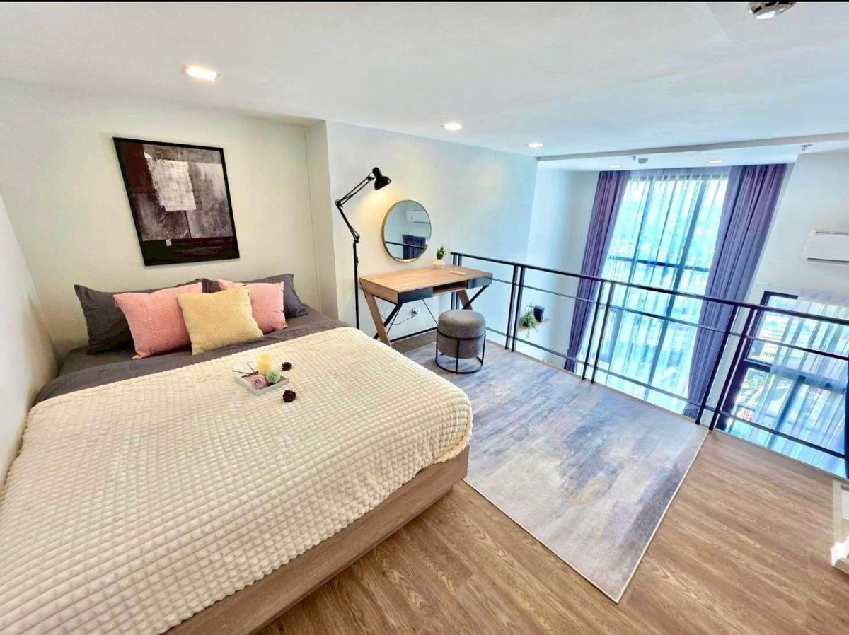ให้เช่าคอนโดอ่อนนุช อุดมสุข : 🔥23,500.- Modiz Sukhumvit 50 
42 ตรม 1 bed Duplex