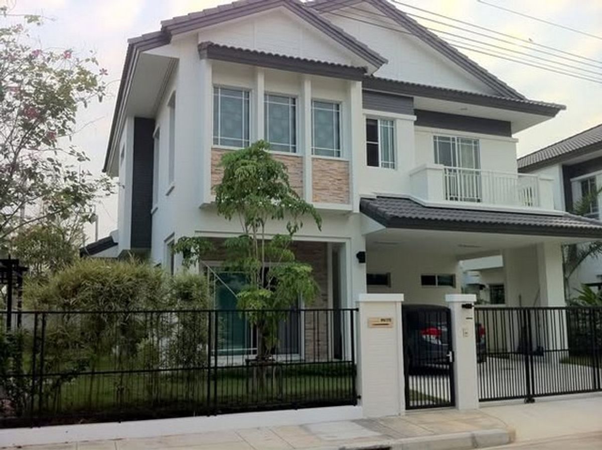 ให้เช่าบ้านพระราม 5 ราชพฤกษ์ บางกรวย : HR2415ให้เช่า บ้านเดี่ยว หลังมุม แต่งพร้อมอยู่ หมู่บ้านมัณฑนา แจ้งวัฒนะ-ราชพฤกษ์ เดินทางสะดวก