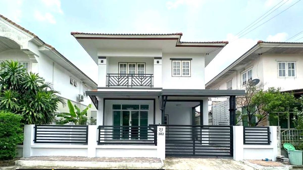 For SaleHouseNawamin, Ramindra : House for sale in Buri Rom Safari-Khubon Renovate, the back of the free corner!