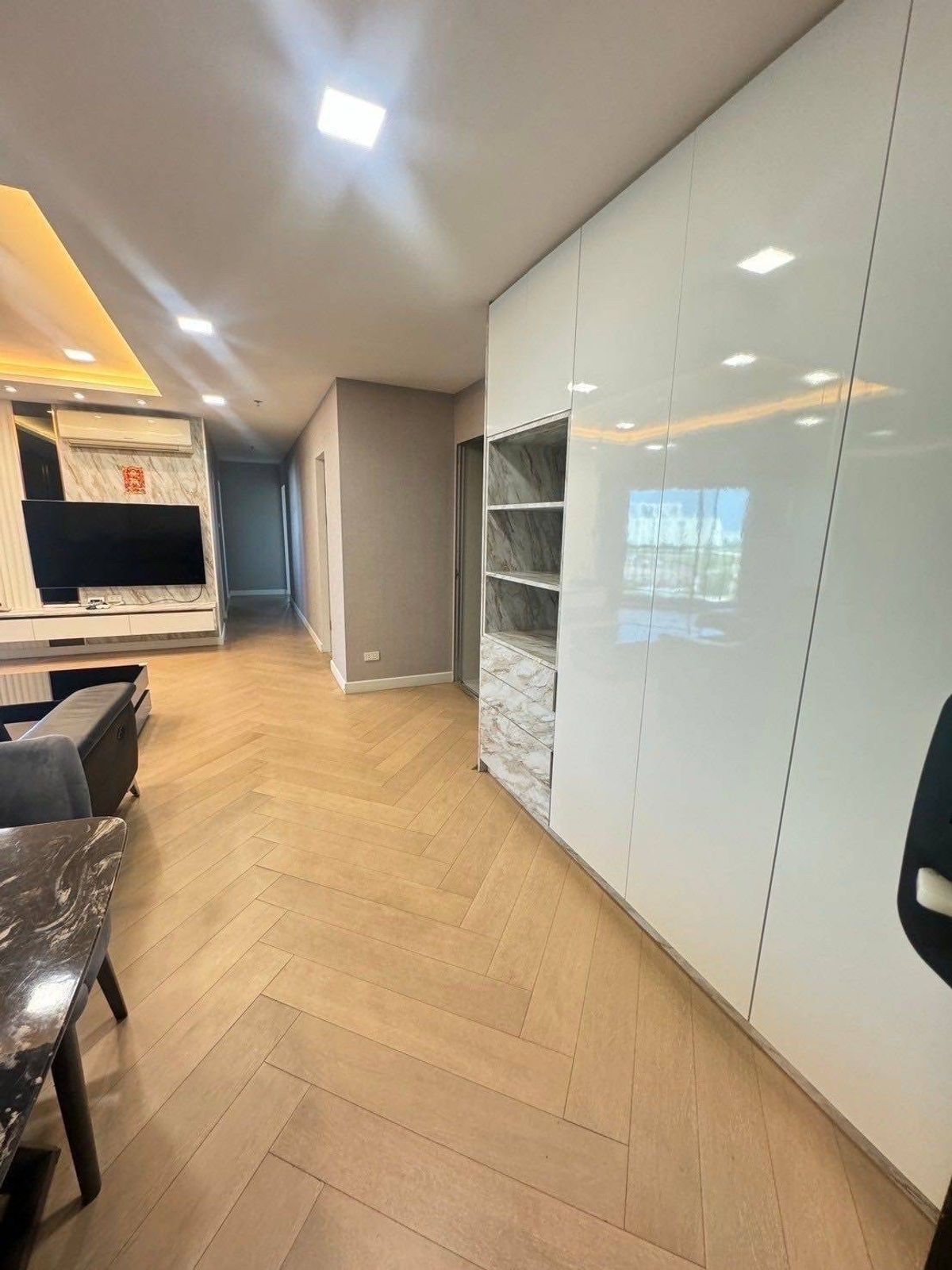 For RentCondoRama9, Petchburi, RCA : Belle Grand Rama9 Condo for Rent, Building B, Floor 10, City View 106.00 sq.m., 3 Bedrooms, 3 Bathrooms, Price 68,000 baht  