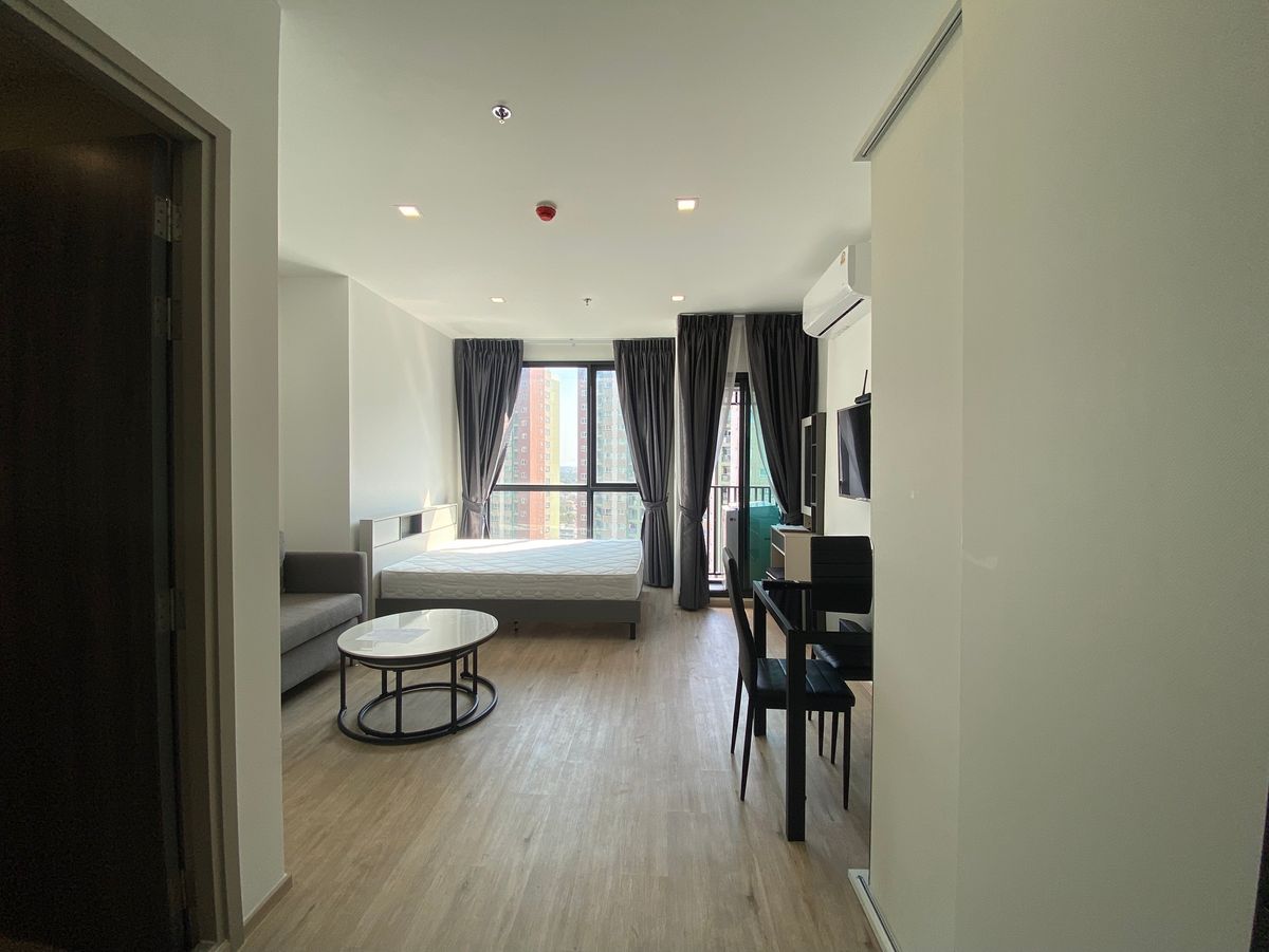 ให้เช่าคอนโดพัฒนาการ ศรีนครินทร์ : ( พร้อมอยู่!! )✅️​1 Bedroom​ 28​ ตรม.​ The Rich พระราม 9-ศรีนครินทร์ ติด MRT และ Airport Rail Link สถานีหัวหมาก ใกล้แยกพัฒนาการ