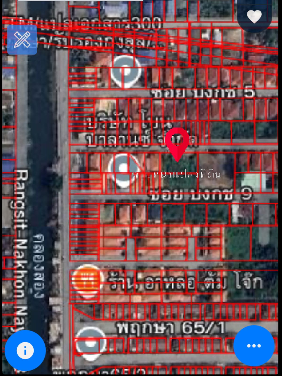 ขายที่ดินปทุมธานี รังสิต ธรรมศาสตร์ : ขายที่ดินทำเลดี น้ำไม่ท่วม หน้ากว้าง 33 เมตร ห่างจากซอยรังสิต นครนายก31เพียง 140 เมตร