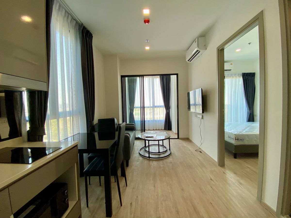 ให้เช่าคอนโดพัฒนาการ ศรีนครินทร์ : ( พร้อมอยู่!! )✅️​1 Bedroom​ Plus 30​ ตรม.​ The Rich พระราม 9-ศรีนครินทร์ ติด MRT และ Airport Rail Link สถานีหัวหมาก ใกล้แยกพัฒนาการ