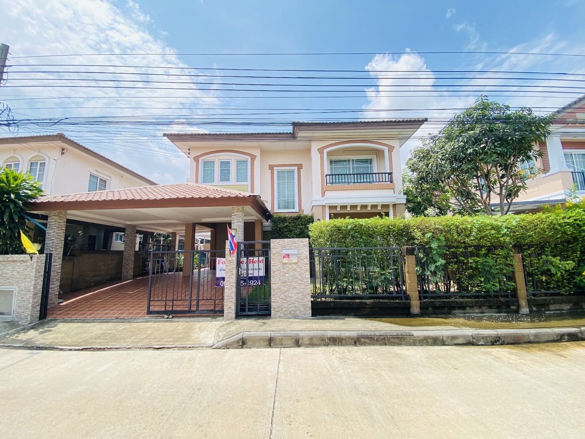 ให้เช่าบ้านสมุทรปราการ สำโรง : #ให้เช่า บ้านเดี่ยว ภัสสร 25 หลัง Market Village บางนา 25,000 บาท/เดือน