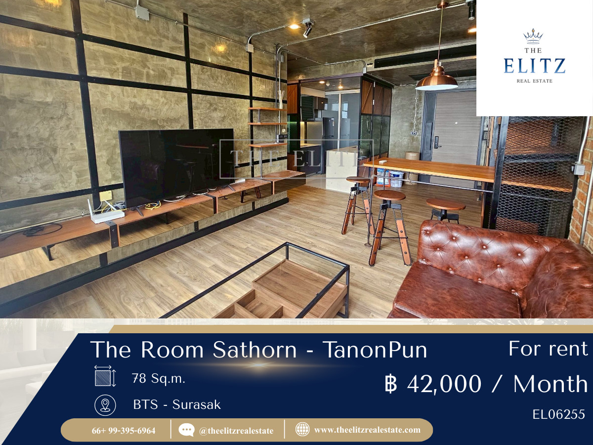 ให้เช่าคอนโดสาทร นราธิวาส : ✨ The Room Sathorn - TanonPun บนทำเลที่ตอบโจทย์ไลฟ์สไตล์ชีวิตในเมืองครบทุกด้าน ✔